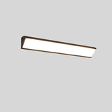 Modern Industrial Waterproof LED Wall Sconce with Rectangular Aluminum Frame and Acrylic Panel for Outdoor Patio