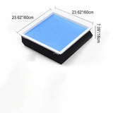 Sleek Modern Smart Blue Sky Aluminum LED Flush-Mount Ceiling Light