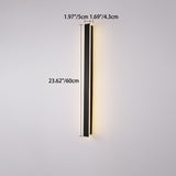 Modern Minimalist Long Rectangular LED Wall Sconce in Aluminum and Acrylic – Outdoor Garden Lighting