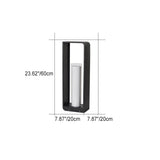 Modern Minimalist Square-Frame LED Landscape Light - Waterproof Stainless Steel & Acrylic for Outdoor Patio & Lawn