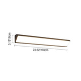 Sleek Modern Outdoor LED Wall Sconce Lamp - Long-Bar Aluminum & Acrylic, Waterproof