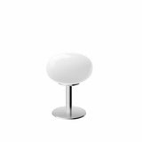 Elegant Nordic Vintage Cream Round Glass 1-Light Table Lamp