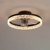 Contemporary Circle Ring LED Ceiling Fan Light – Semi-Flush Mount