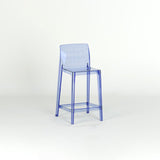 Modern Scandinavian Square Bar Stool with Backrest and Footrest – Ideal Kitchen Seating