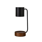 Japanese Minimalist Wooden Table Lamp with Dimmable Light, Timer, and Melting-Wax Glow (1-Light)
