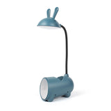 Cute Cartoon Rabbit LED Touch Desk Lamp with USB Pen Holder
