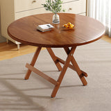 Sleek Contemporary Scandinavian Round Dining Table with MDF Top and Steel Base — Seats 4