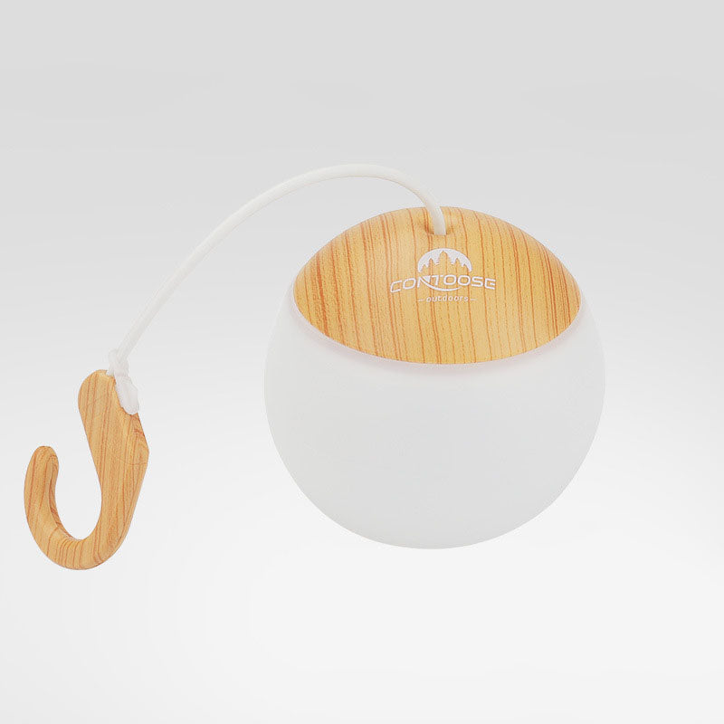 Sleek Modern USB-Rechargeable LED Tent Light for Outdoor Camping — Hangable & Minimalist