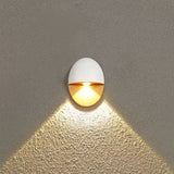 Sleek Modern Oval Aluminum Outdoor LED Wall Sconce Lamp – Waterproof