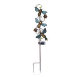 Solar Iron Garden Lights Set – Hummingbird, Butterfly & Dragonfly Lawn & Landscape Accent