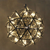 Sleek Modern Globe 12-Light LED Firework Pendant Light