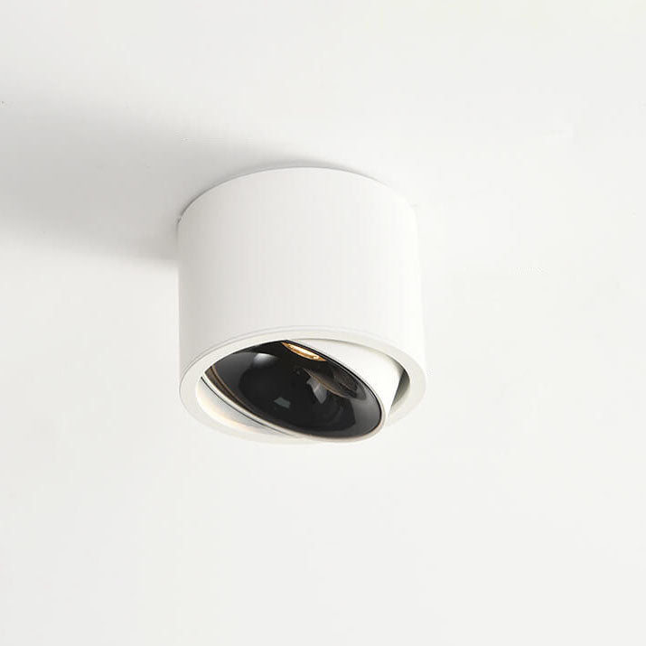 Sleek Modern Round LED Spotlight Flush Mount Ceiling Light, Adjustable