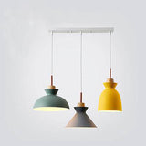 Nordic Macaron Metal 3-Light Pendant Chandelier - Sleek Modern Lighting
