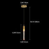 Contemporary Scandinavian Water-Drop Crystal LED Chandelier – Iron & Aluminum for Bedroom