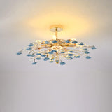Modern Luxury Rose Iron & Ceramic Crystal Chandelier – 6/7/8-Light Options