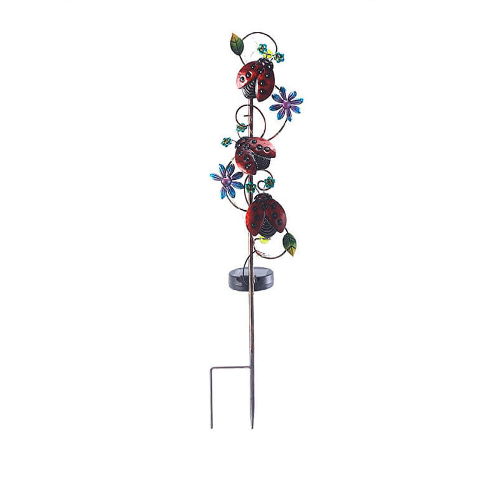 Solar Iron Garden Lights Set – Hummingbird, Butterfly & Dragonfly Lawn & Landscape Accent
