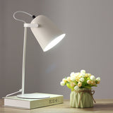 Nordic Macaron-Colored Iron Bucket Table Lamp with Creative 1-Light Design
