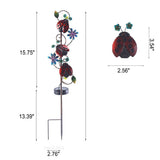 Solar Iron Garden Lights Set – Hummingbird, Butterfly & Dragonfly Lawn & Landscape Accent