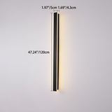 Modern Minimalist Long Rectangular LED Wall Sconce in Aluminum and Acrylic – Outdoor Garden Lighting