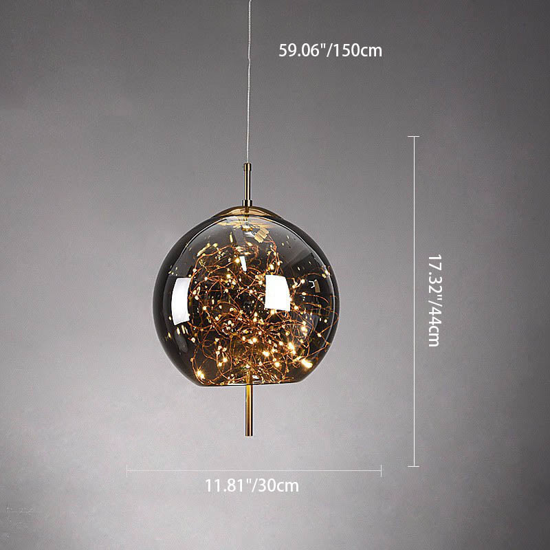 Sleek Contemporary Scandinavian Glass Cylinder Oval 1-Light Pendant for Bedroom
