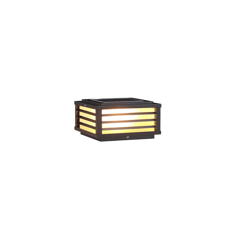 Solar Square Post Cap Light - Outdoor Waterproof Patio Lighting