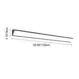 Sleek Modern Outdoor LED Wall Sconce Lamp - Long-Bar Aluminum & Acrylic, Waterproof