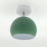 Nordic Macaron Dome 1-Light Semi-Flush Ceiling Light - Modern Minimalist Design