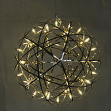 Sleek Modern Globe 12-Light LED Firework Pendant Light