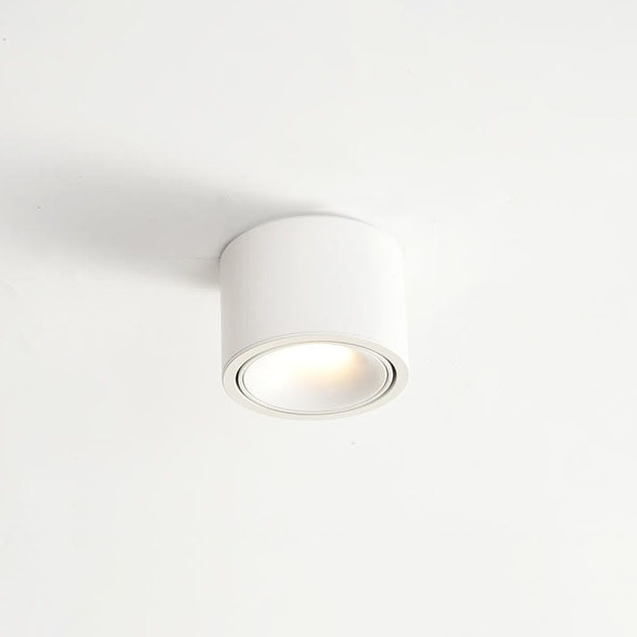 Sleek Modern Round LED Spotlight Flush Mount Ceiling Light, Adjustable