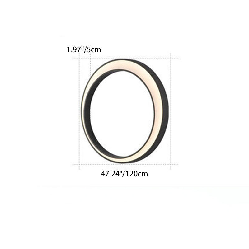 Sleek Modern Minimalist Crescent-Circle Stainless Steel LED Wall Sconce – Waterproof, Ideal for Outdoor Patio