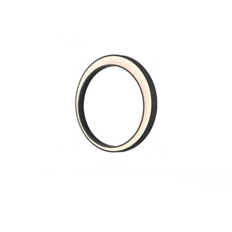 Sleek Modern Minimalist Crescent-Circle Stainless Steel LED Wall Sconce – Waterproof, Ideal for Outdoor Patio