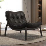 Chic Contemporary Scandinavian Rectangular Sofa - Upholstered in Faux Nappa Leather with a Carbon Steel Frame for Modern Living Rooms