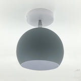 Nordic Macaron Dome 1-Light Semi-Flush Ceiling Light - Modern Minimalist Design