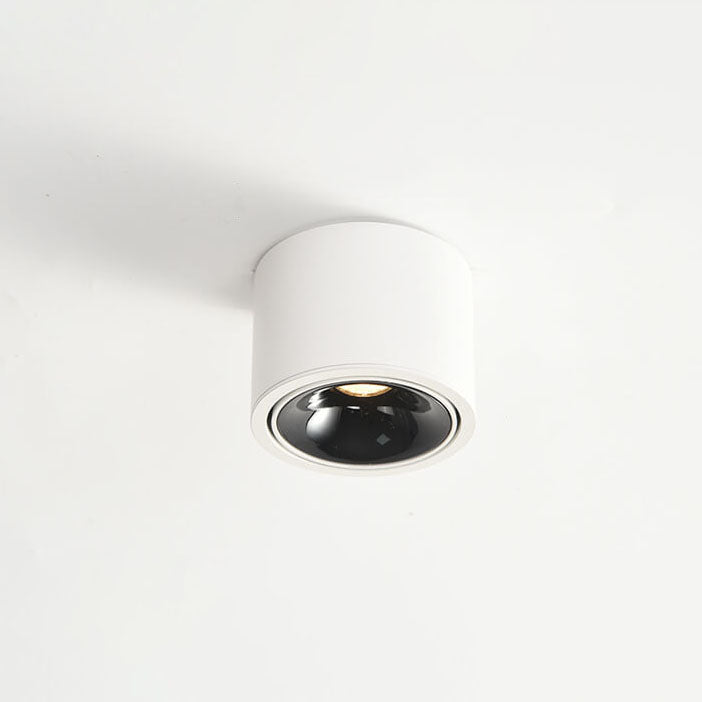 Sleek Modern Round LED Spotlight Flush Mount Ceiling Light, Adjustable