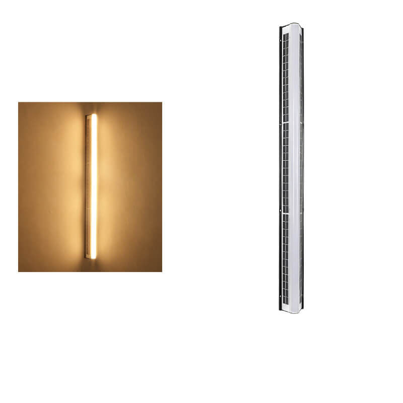 Modern Long Acrylic Solar LED Wall Light – Waterproof Outdoor Garden Lighting