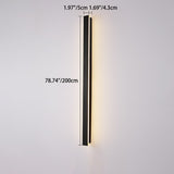 Modern Minimalist Long Rectangular LED Wall Sconce in Aluminum and Acrylic – Outdoor Garden Lighting