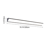 Sleek Modern Outdoor LED Wall Sconce Lamp - Long-Bar Aluminum & Acrylic, Waterproof