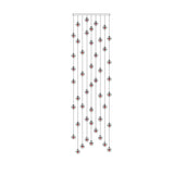 Luxurious Crystal Orb Staircase Chandelier with LED Ball Shade - Modern Loft Lighting