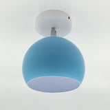 Nordic Macaron Dome 1-Light Semi-Flush Ceiling Light - Modern Minimalist Design