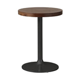 Contemporary Industrial PU Leather, Wood & Iron Dining Chair & Table Set with Square X-Back for Dining Room