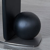 Sculptural Solid Wood Ball End Table - Art Deco Style, Versatile Corner Accent for Living Room