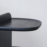 Sculptural Solid Wood Ball End Table - Art Deco Style, Versatile Corner Accent for Living Room