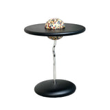 Sleek Round Curved End Table with MDF Top & Stainless Steel Frame – Minimalist Small Living Room Accent