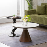 Sturdy Black Titanium Stainless Steel Sculptural Sphere Side Table – Geometric Industrial Round Coffee Table for Living Room