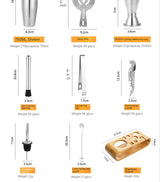 Elara Elite Cocktail Set – Premium Metallic Bar Kit for Luxe Home Mixology