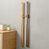 Wooden Long-Handle Magnetic Shoehorn for Effortless On and Off