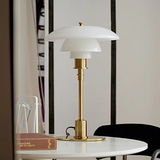 Amber Glass Table Lamp in Scandinavian Style – Warm, Minimalist Lighting for Modern Homes
