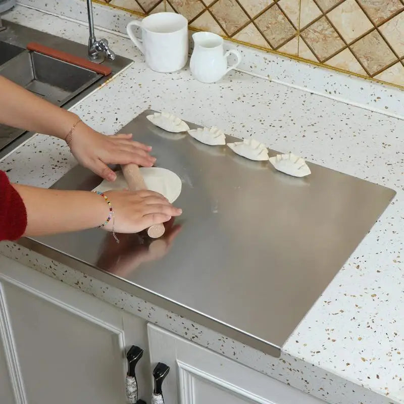 Premium Stainless Steel Chopping Board – Durable, Hygienic, Easy-to-Clean Kitchen Prep Surface
