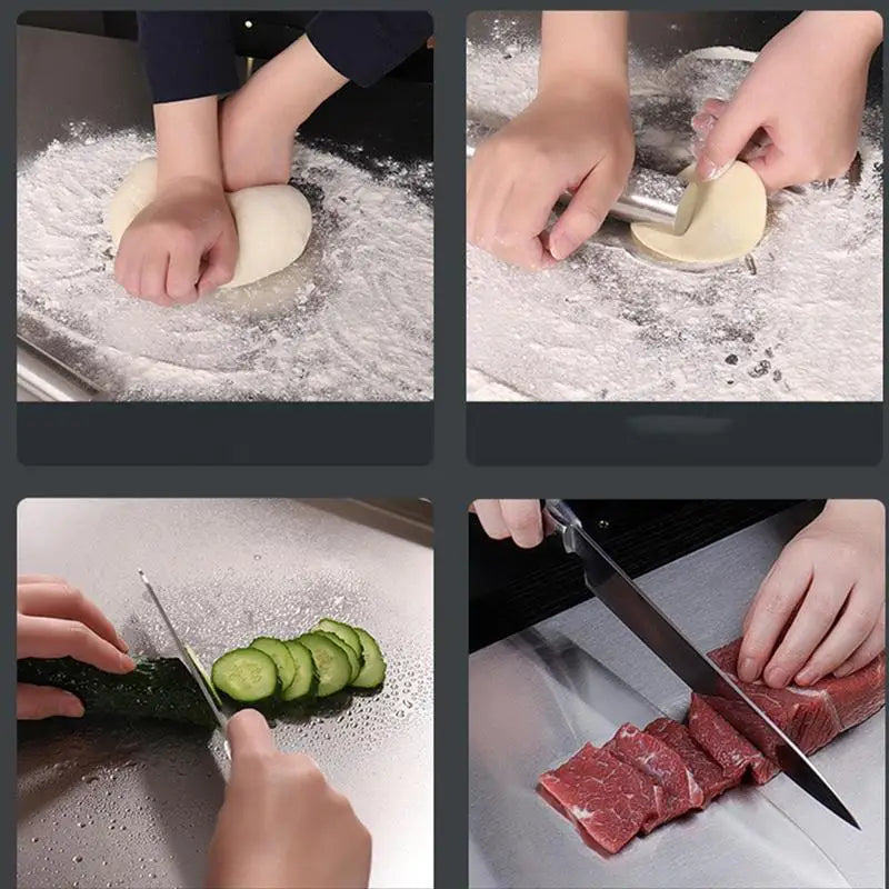 Premium Stainless Steel Chopping Board – Durable, Hygienic, Easy-to-Clean Kitchen Prep Surface