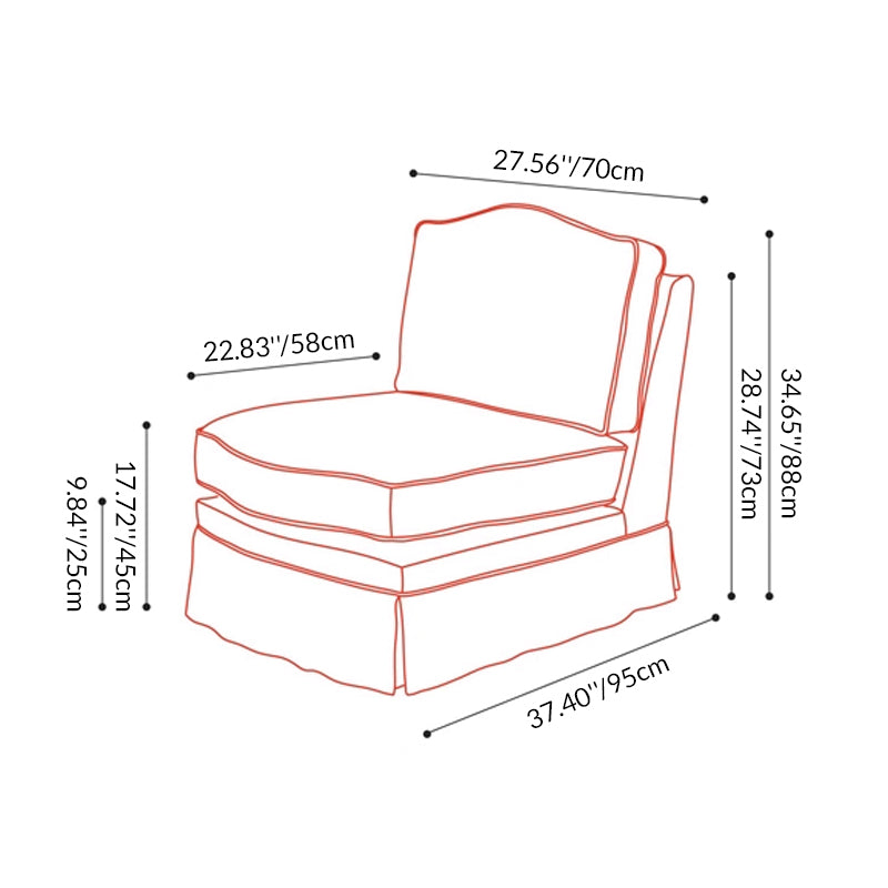 Abstract Watercolor Pattern Polyester Accent Chair with Birch Wood Frame – Creative, Modern Lounge Chair for Living Room